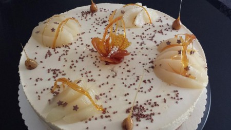 Tarte fraise sirop basilic